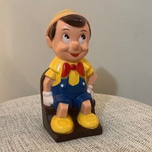 Vintage Disney Pinocchio Figurine - Yellow, Blue, Red